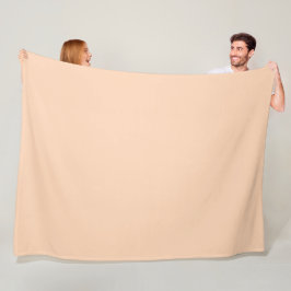 Beige peach fleece deken