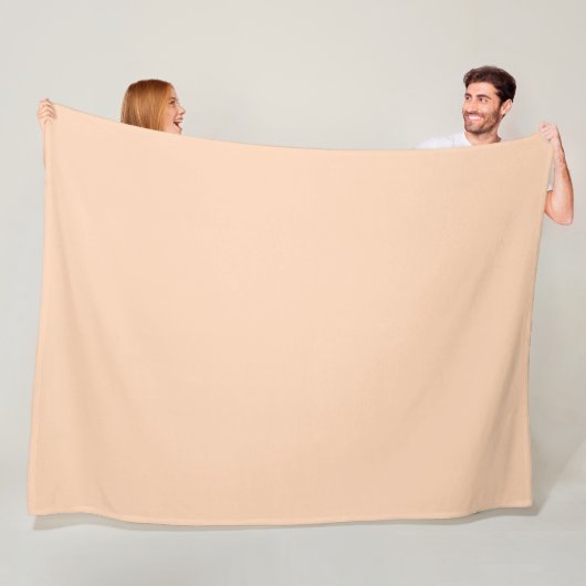 Beige peach fleece deken (In situ)