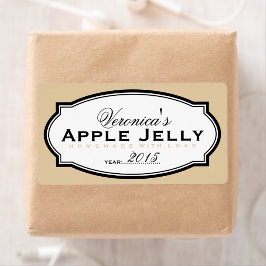 BEIGE | PERSONALISEERDE STICKER VOOR KANNEN (Insitu)