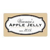 BEIGE | PERSONALISEERDE STICKER VOOR KANNEN (Voorkant)