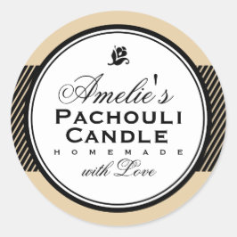 BEIGE | PERSONALISEERDE ZEEP EN KANDLE STICKER