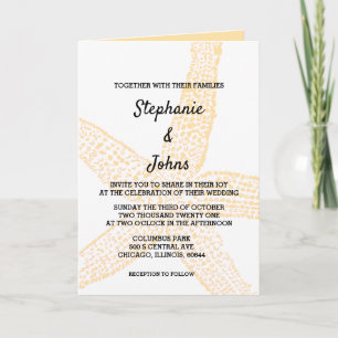 Beige Perzik Zeester Geel Sinaasappel Custom Weddi