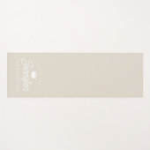 Beige Pilates Princess Workout Gym Yogamat (Voorkant (horizontaal))