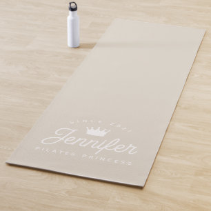 Beige Pilates Prinses Workout Gym Yogamat