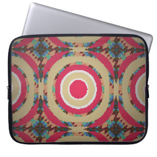 Beige, pink en blue texture. Abstract ornament. H Laptop Sleeve