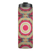 Beige, pink en blue texture. Abstract ornament. H Thermosbeker (Voorkant)