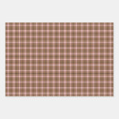 Beige Pink Plaid Tartan Retro Color Inpakpapier Vel (Voorkant 3)