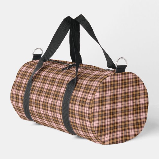 Beige Pink Plaid Tartan Retro Color Plunjezak (Linkerhoek)