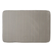 Beige pinstripes badmat (Voorkant)