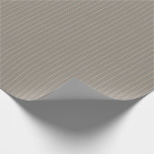 Beige pinstripes cadeaupapier (Hoek)