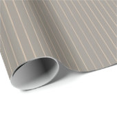 Beige pinstripes cadeaupapier (Rol Hoek)