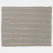 Beige pinstripes fleece deken (Voorkant (Horizontaal))
