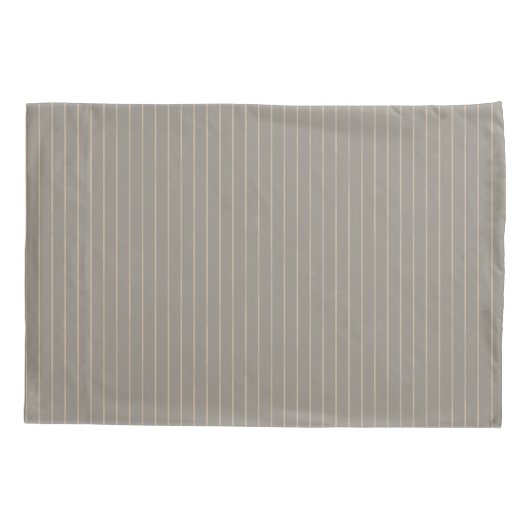 Beige pinstripes kussensloop (Achterkant)