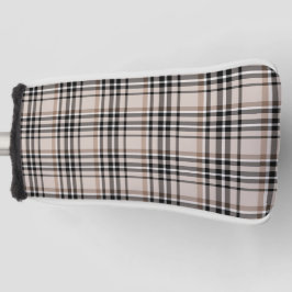 Beige Plaid Golfheadcover