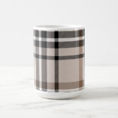 Beige Plaid  Koffiemok (Center)