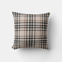 Beige Plaid Kussen