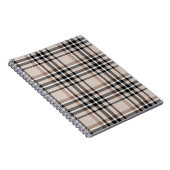 Beige Plaid Notitieboek (Rechterzijde)