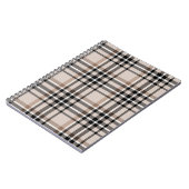 Beige Plaid Notitieboek (Linkerzijde)