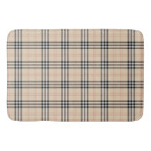  Beige Plaid Tartan Badmat (Voorkant)