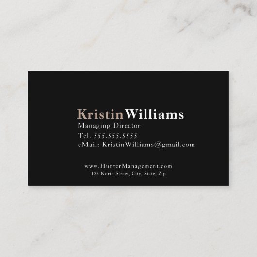 Beige Plaid-Visitekaartje Visitekaartje (Achterkant)