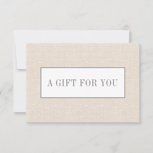 Beige | Plain Elegant Linen look Chic (Voorkant)