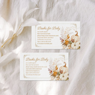 Beige Pompoen Geslacht Neutraal Boek Aanvraag Informatiekaartje