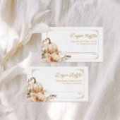 Beige Pompoen Geslacht Neutrale Luier Raffle Informatiekaartje