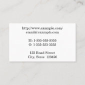 Beige, professionele en eenvoudige Visitekaartje (Achterkant)