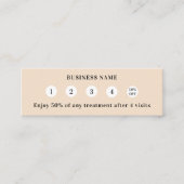 Beige Qr code business logo Klantenkaartje (Voorkant)