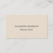 Beige qr code social media visitekaartje (Voorkant)