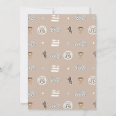 Beige Race Car Two Fast Second Birthday Invite  Kaart (Achterkant)