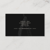 Beige razor mobiele barbering onderweg visitekaartje (Achterkant)