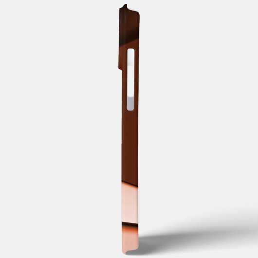 Beige rechthoek onder donkerbruine plaat Case-Mate iPhone case (Achterkant / Links)