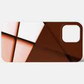 Beige rechthoek onder donkerbruine plaat Case-Mate iPhone case (Achterkant (horizontaal))