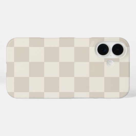 Beige Retro-controle Case-Mate iPhone Case (Achterkant (horizontaal))