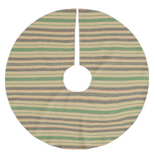 beige rode, gestreept kerstpatroon kerstboom rok