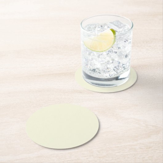Beige Ronde Kartonnen Onderzetter (Insitu)