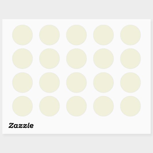 Beige Ronde Sticker (Vel)