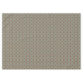 Beige Rood Bruin Aqua Blauw Groen Zwart Tribal Art Tafelkleed (Voorkant (Horizontaal))