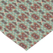 Beige Rood Bruin Aqua Blauw Groen Zwart Tribal Art Tafelkleed (Gekanteld)