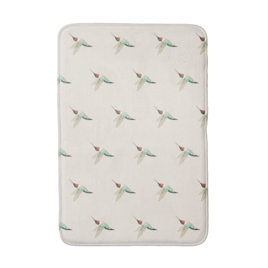 Beige roofvogels badmat (Voorkant Verticaal)