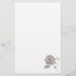 Beige roos briefpapier