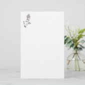 Beige roos briefpapier (Staand voorkant)