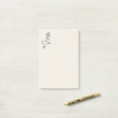 Beige roos post-it® notes (Op bureau)