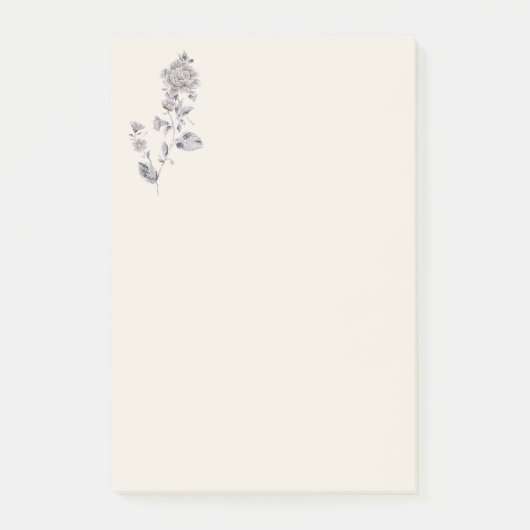 Beige roos post-it® notes (Voorkant)