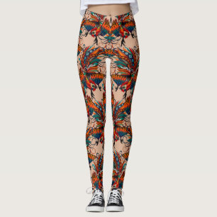 beige roosterinkt leggings