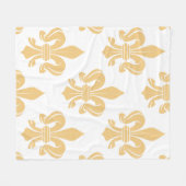 Beige Royal Fleece Blanket Deken (Voorkant (Horizontaal))