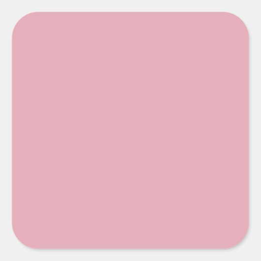 Beige roze Antiek Roos Kleurachtergrond Vierkante Sticker (Voorkant)