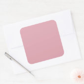 Beige roze Antiek Roos Kleurachtergrond Vierkante Sticker (Envelop)
