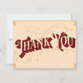 Beige Roze  Art Minimalist Bedankkaart (Voorkant)